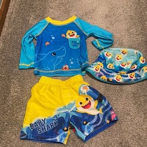 Baby shark toddler swim set 18m boys